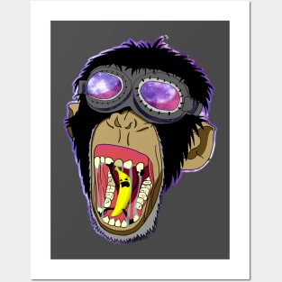 Space chimp. Posters and Art